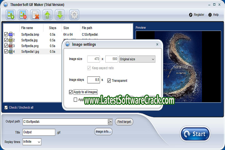 Thunder Soft GIF Maker 4.7.1 PC Software